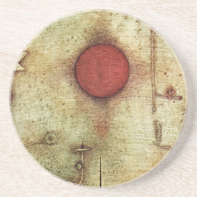 Paul Klee Ad Marginem Painting Underlägg Sandsten (Framsidan)