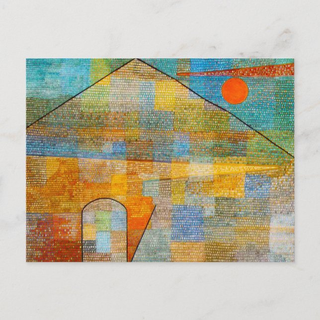 Paul Klee Ad Parnassum Postcard Vykort (Framsida)