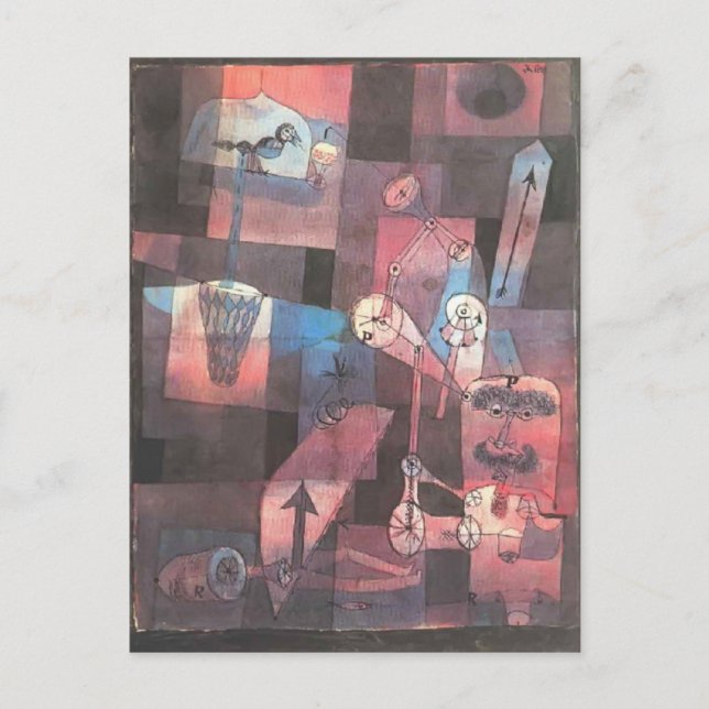 Paul Klee- Analys av olika variationer Vykort (Framsida)