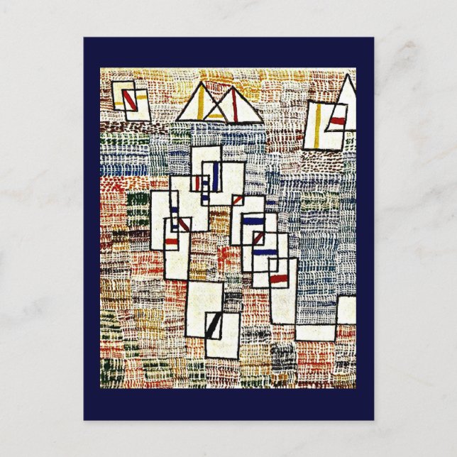 Paul Klee art: Cote de Provence Vykort (Framsida)