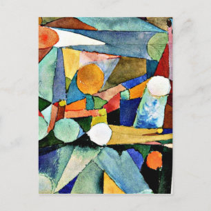 Paul Klee art: Färg-former Vykort