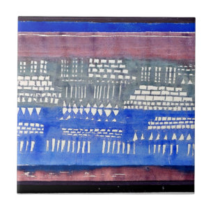 Paul Klee art: Grund av K Kakelplatta