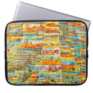 Paul Klee art: Hög- och motorvägar Laptop Fodral