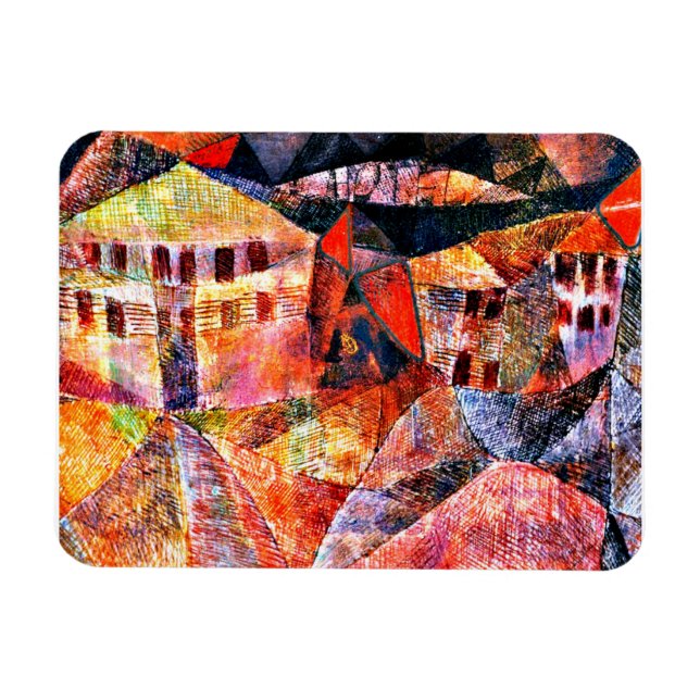 Paul Klee art: Hotel, berömd-målning, Magnet (Horisontell)