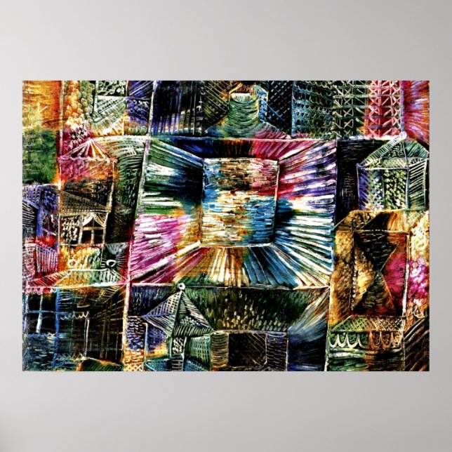 Paul Klee Art: Kiosk Architecture Poster (Framsidan)