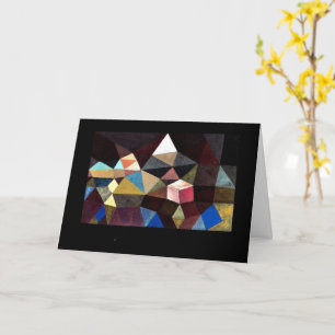 Paul Klee art - Kristallint liggande Kort