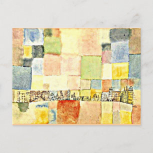 Paul Klee art - Neuer Stadtteil i M Vykort