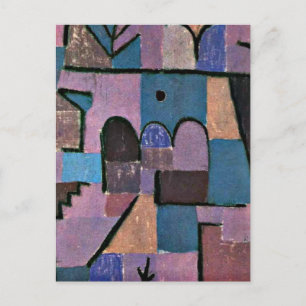 Paul Klee art: Oriental Garden Vykort