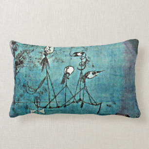 Paul Klee art: Twittering Maskin Lumbarkudde