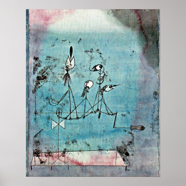 Paul Klee art, Twittering Maskin Poster (Framsidan)