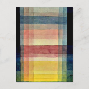 Paul Klee art: Uppbyggnad av slätten Vykort