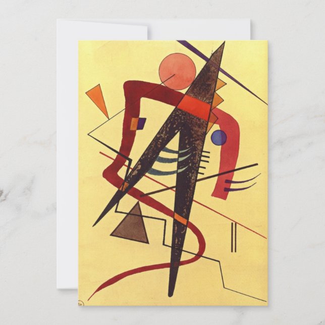 Paul Klee Art: Varm, berömdens abstrakt Julkort (Framsida)