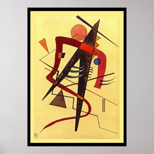 Paul Klee Art: Varm, berömdens abstrakt Poster (Framsidan)