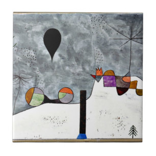 Paul Klee art: Vinterfärg Kakelplatta