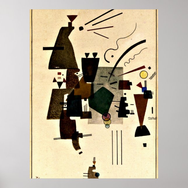 Paul Klee art: Warmed Coola Poster (Framsidan)