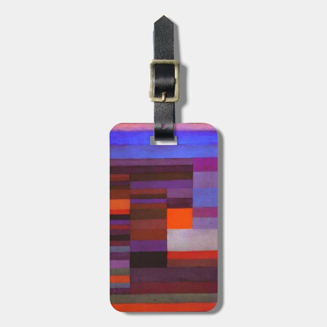 Paul Klee avfyrar i aftonbagagemärkren Bagagebricka (Vertikal Framsida)