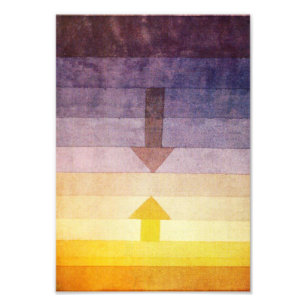 Paul Klee avskiljande i aftonfototrycket Fototryck