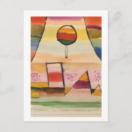 Paul Klee, "Balloon in the Window", 1929 Vykort