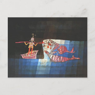 Paul Klee-Battle från tecknaden "Seafarer" Vykort