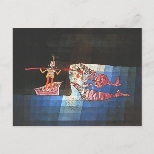 Paul Klee-Battle från tecknaden "Seafarer" Vykort (Framsida)