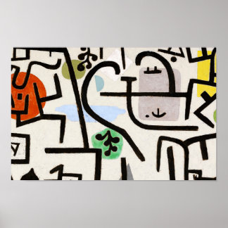Paul Klee, Bauhaus Abstrakt Konst Poster
