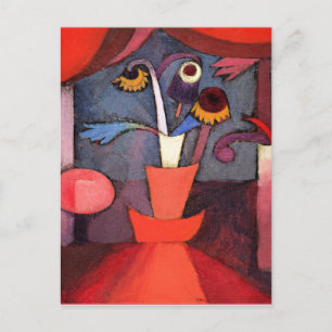 Paul Klee-berömd, höstblomma, Helg Vykort