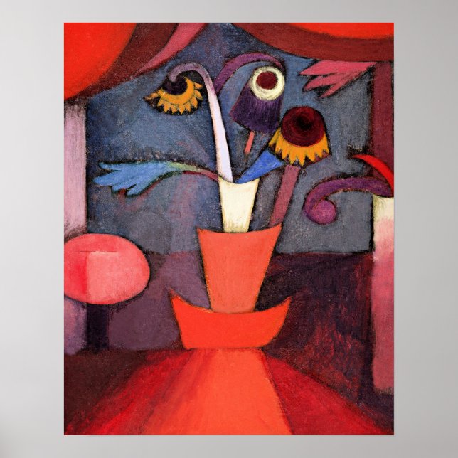 Paul Klee berömd-målning, höstblomma, Poster (Framsidan)