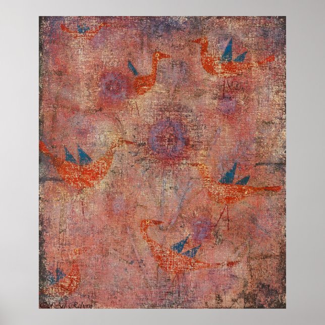 Paul Klee Bird Circles Poster (Framsidan)