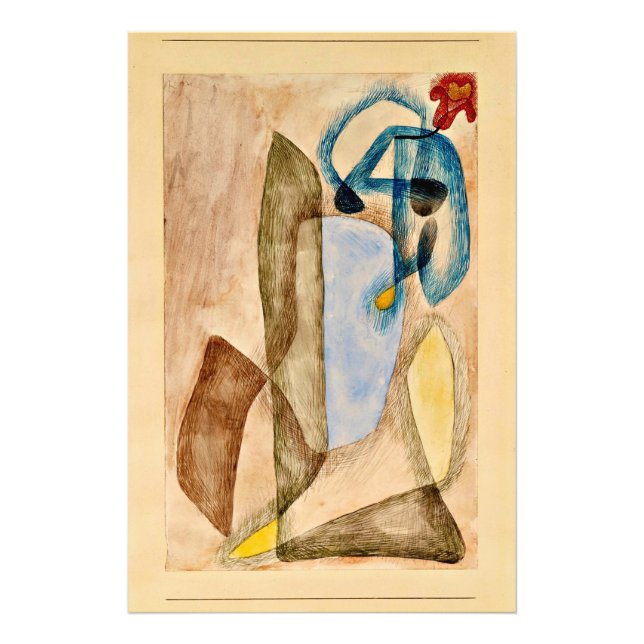 Paul Klee - Blomma i mars,  Fototryck (Framsidan)