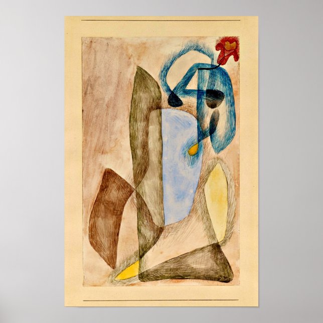 Paul Klee - Blomma i mars,  Poster (Framsidan)