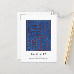 Paul Klee, Blue Modern Abstrakt Art Vykort