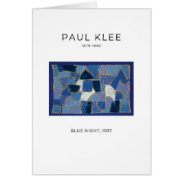 Paul Klee, Blue Night (1937) - Fine Art Card OBS Kort