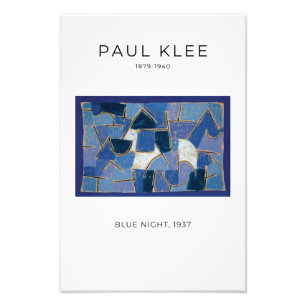 Paul Klee, Blue Night - Modern Abstrakt Art Fototryck