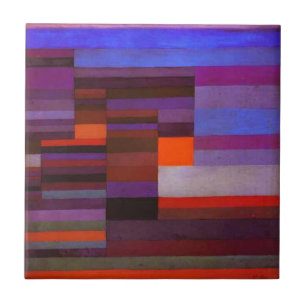Paul Klee Brand på kvällsbrickan Kakelplatta