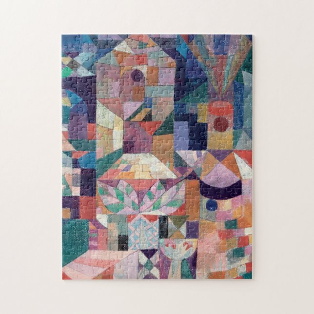 Paul Klee, Burggarten (1919) - Colorful Pussel (Vertikal)