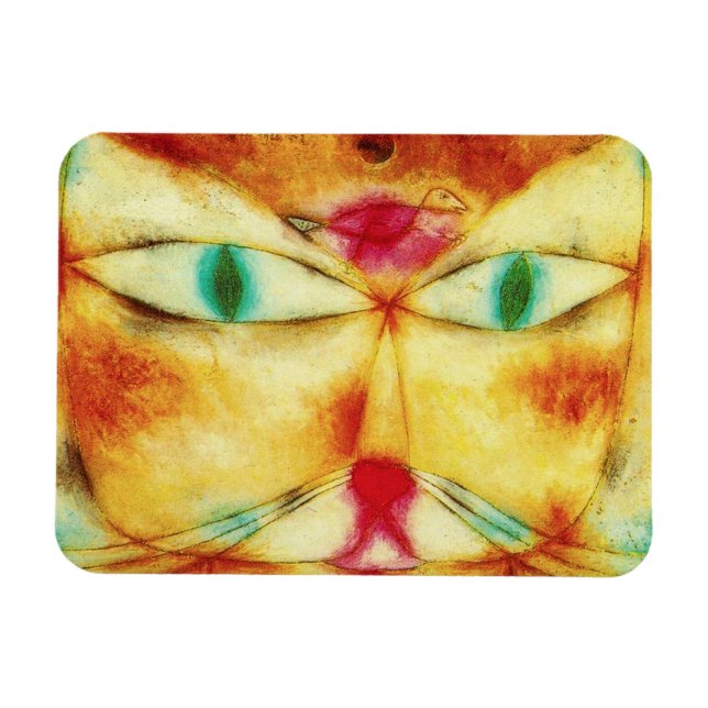 Paul Klee Cat och Bird Magnet (Horisontell)