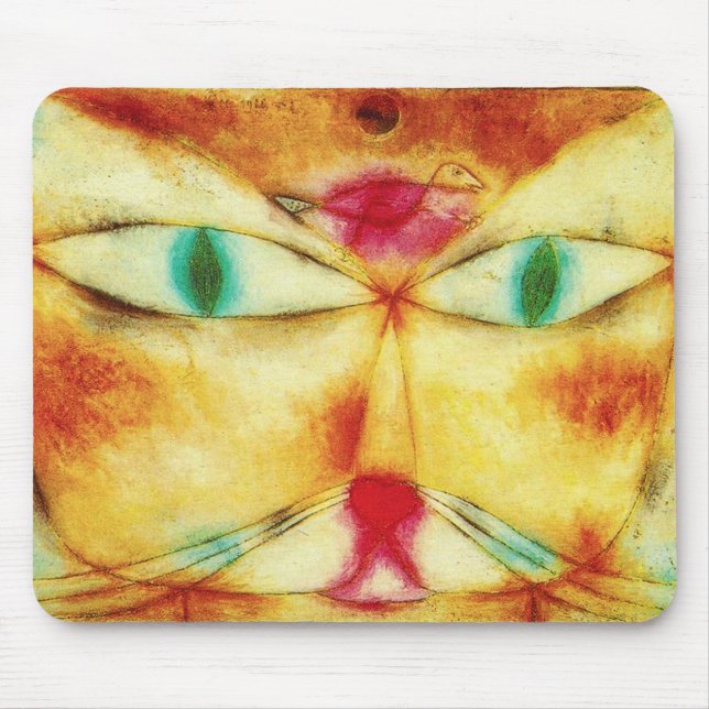 Paul Klee Cat och Bird Mouse Pad Musmatta (Framsidan)