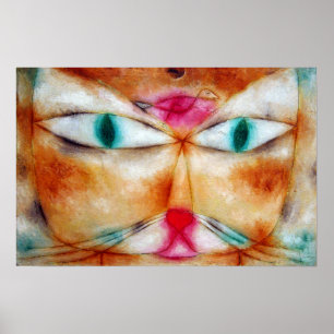 Paul Klee Cat och Bird Poster