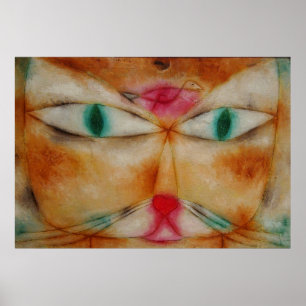 Paul Klee Cat och Bird Poster