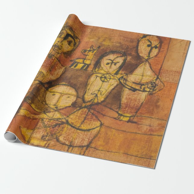 Paul Klee Children and Hund Presentpapper (Utrullad)