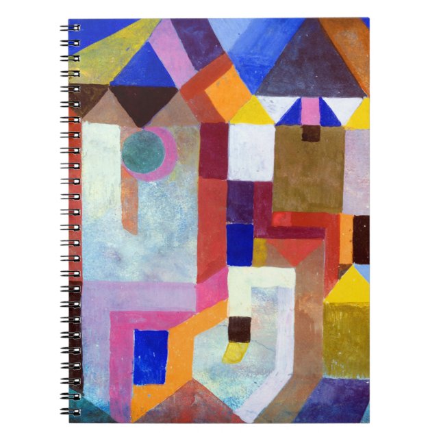 Paul Klee Colorful Architecture Anteckningsbok (Framsidan)