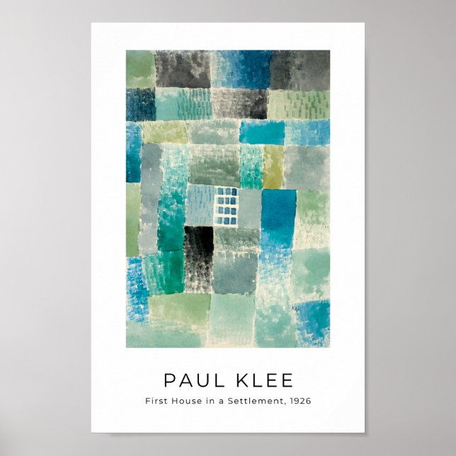 Paul Klee - Colorful Modern Abstrakt Art Poster (Framsidan)