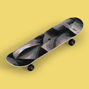 Paul Klee Coola Vintage Abstrakt Art Mini Skateboard Bräda 18,5 Cm