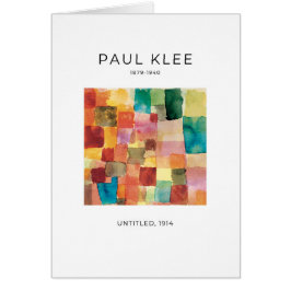 Paul Klee, Elegant Modern Absract Fine Art Card OBS Kort