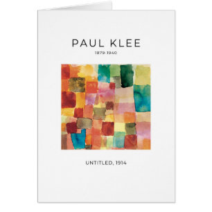 Paul Klee, Elegant Modern Absract Fine Art Card OBS Kort