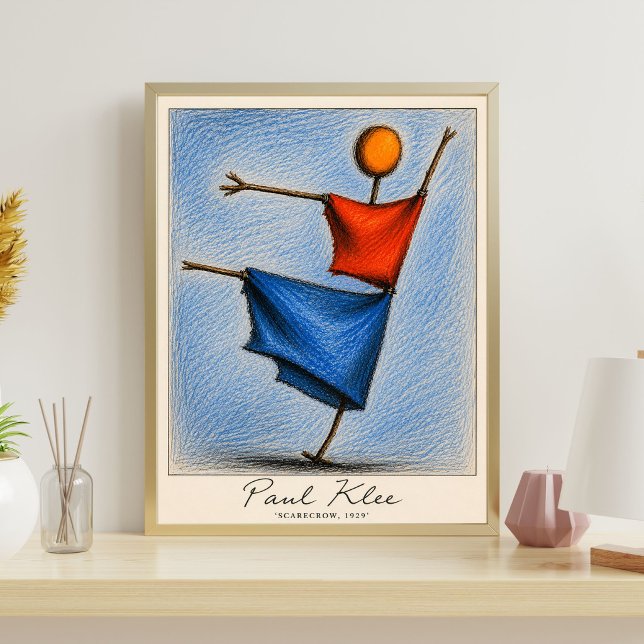 Paul Klee Fågelskrämma Affisch Abstrakt Modernisti (Skapare uppladdad)