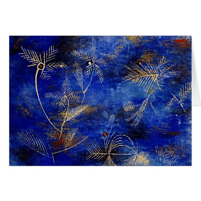 Paul Klee Fairy Tales Abstrakt Art OBS Kort (Framsidan Horizontal)