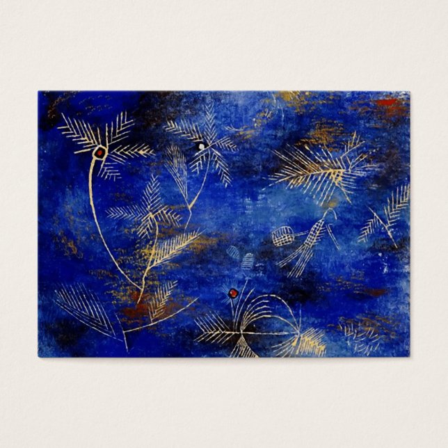 Paul Klee Fairy Tales Abstrakt Art Visitkort (Framsidan)