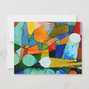Paul Klee: Färg Shapes abstrakt art. Kort