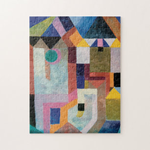 Paul Klee, färglös arkitektur (1917) - färgstark Pussel